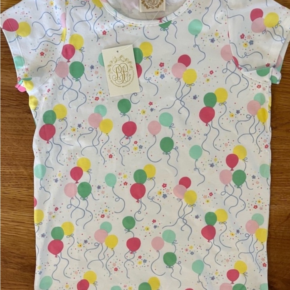 The Beaufort Bonnet Company Balloon Print Tee - White, Pink, Yellow, Green